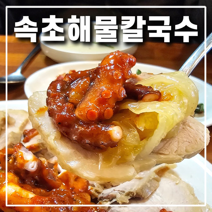  속초해수욕장 맛집 현지인이 추천하는 속초해물칼국수