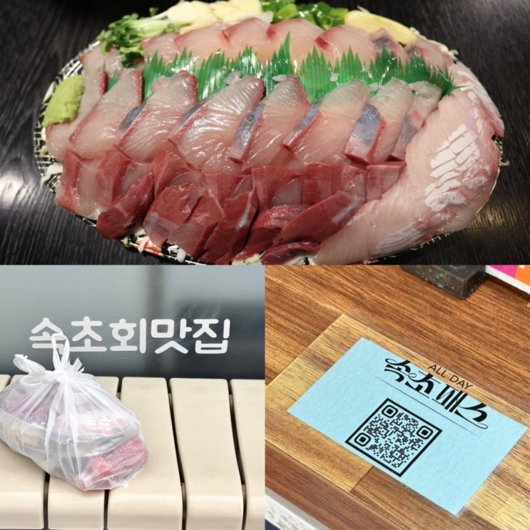  속초 회포장 맛집 중앙시장 근처 방어회 맛있는 한스키친