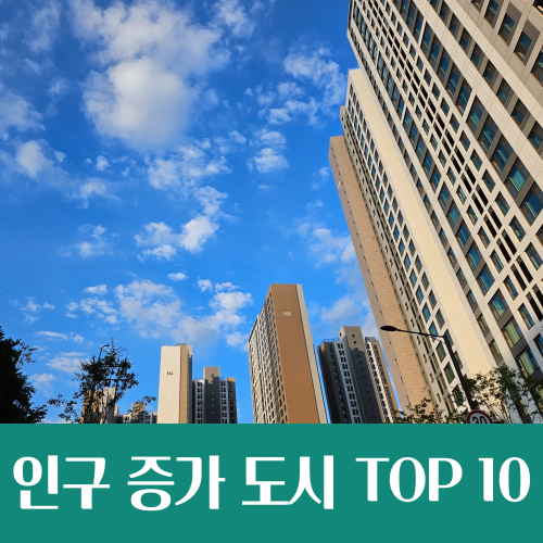  인구 절벽은 없다, 인구 증가 도시 TOP 10