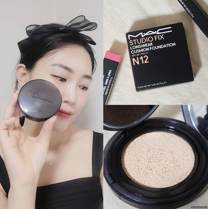 BEAUTY_커버력이 좋은 맥 스튜디오 픽스 롱웨어 쿠션 파운데이션 SPE 50/+++ N12 21호추천