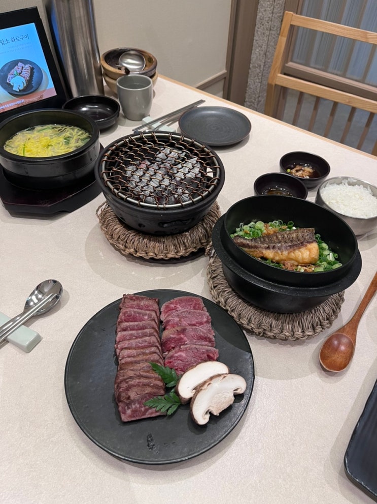  종로 룸식당 한암동 | 을지트윈타워 맛집 미경산 한우구이 + 도미솥밥 + 곰탕