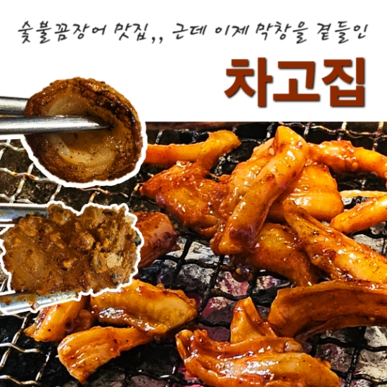 숯불 꼼장어 <b>막창</b> <b>배곧</b>[차고집] 돼지껍데기 맛집