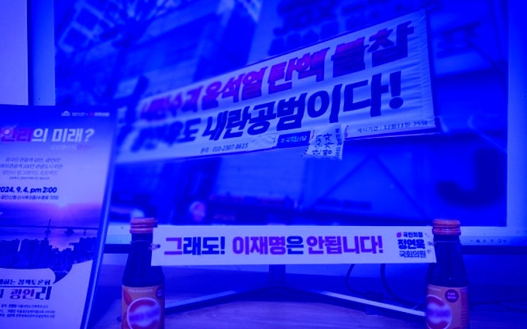 <b>선관위</b> '국힘 의원 내란공범' <b>현수막</b>은 돼!…'<b>이재명</b>은 안된다... 