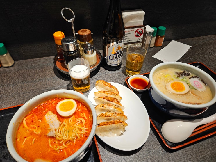  아사히카와 라멘 맛집 산토카 아사히카와 본점 웨이팅 메뉴 らーめん山頭火 旭川本店