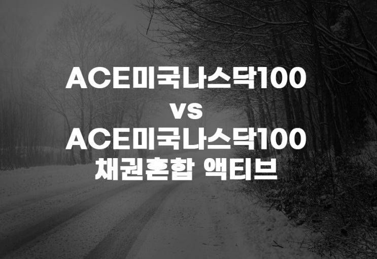  ACE 미국나스닥100(367380) vs ACE 미국나스닥100채권혼합액티브(438100): 어떤 ETF를 선택할까?