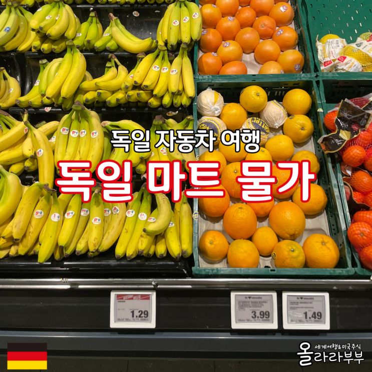  독일 렌트카 여행 마트 현지 물가
