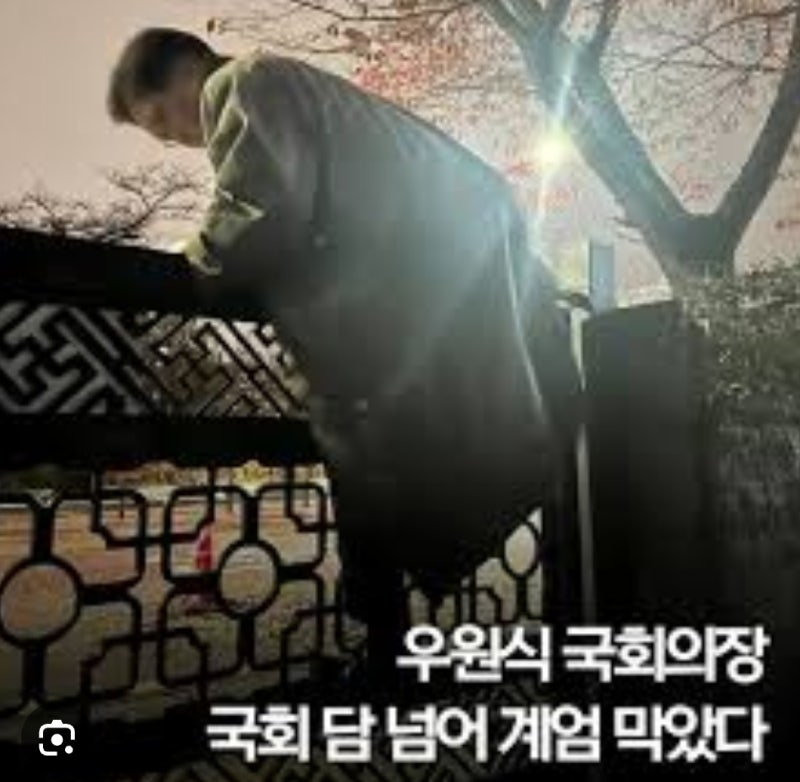 우원식'' 국회 월담이 쑈였을까?
