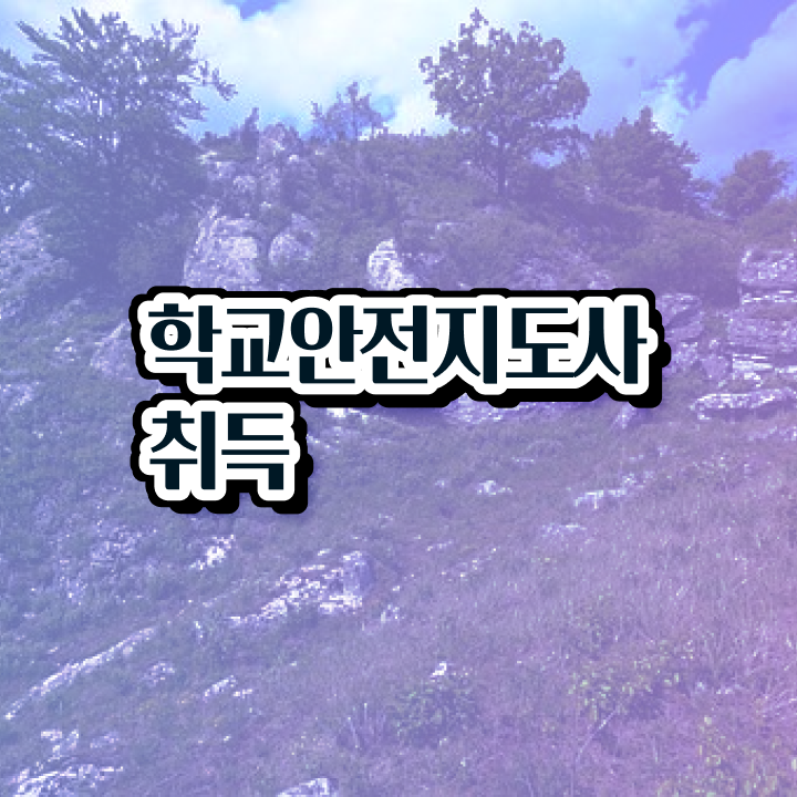  학교안전 , 학교안전지도사 자격증 합격한 비법 추천합니다