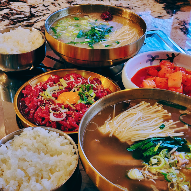  운정 고깃집 육미향 설렁탕 갈비탕 육회 파주 맛집