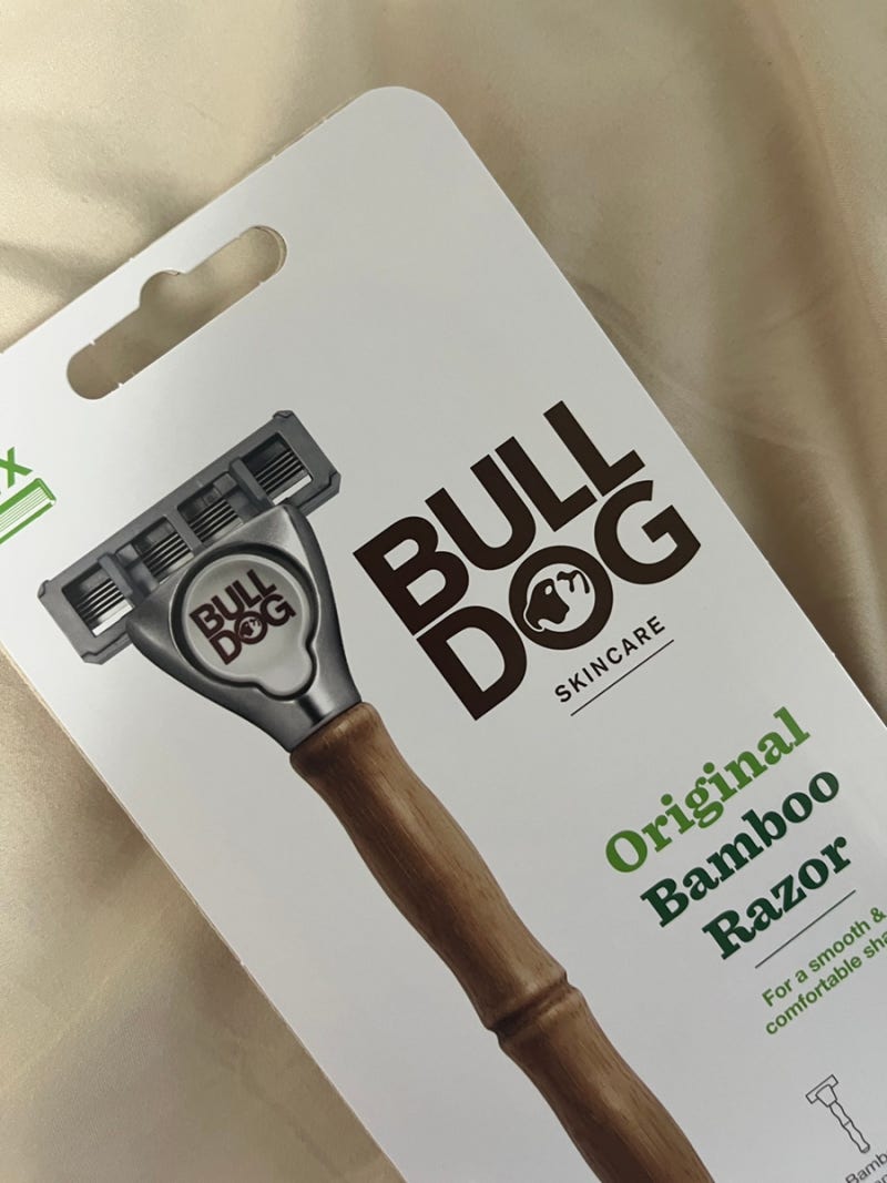 불독 저자극 안전 클래식 대나무 5중날 면도기(Bulldog Skincare)
