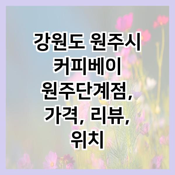 커피베이 원주단계점 사진 2