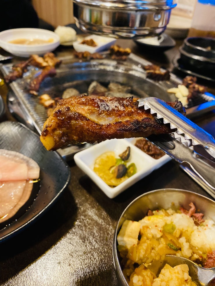  포항 효자동 맛집 단체회식하기 좋고 아이놀이방도 있는 돼지갈비맛집 강변육숫간