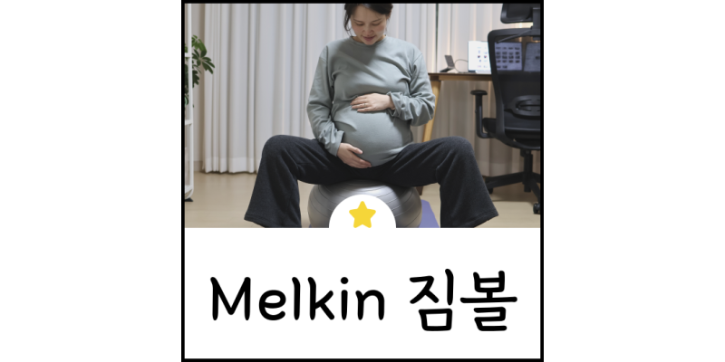 임산부짐볼 운동이 그렇게 좋다던데.. 멜킨 실사용 후기(ft. 운동시기, 사이즈 등)
