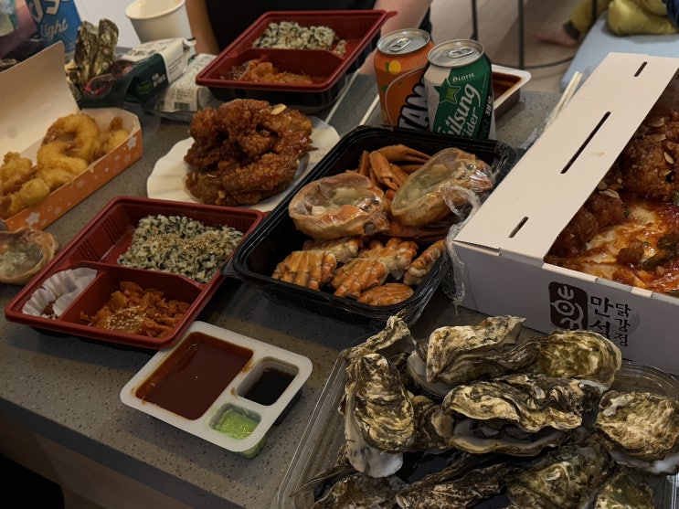  만석닭강정 팝업스토어 택배 보관방법 속초 맛집