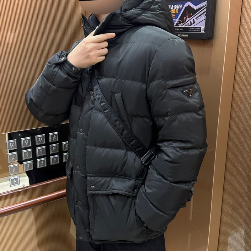 프라다 패딩 남자 여주아울렛 후기(가격, 착샷)