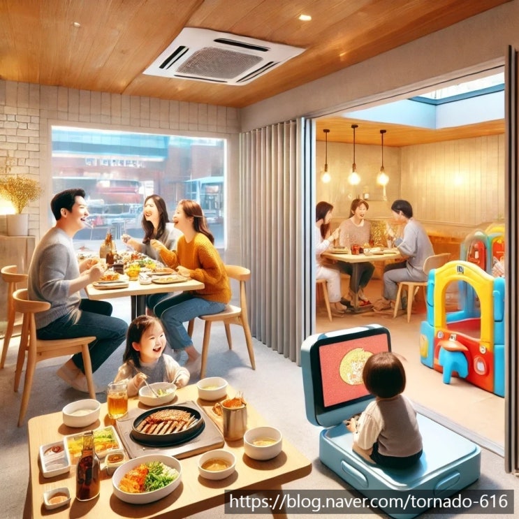  남양주 다산 키즈놀이공간 있는 백년갈비 방문 후기 - 가족 외식으로 딱!