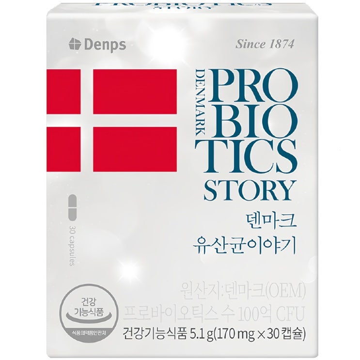  크리스찬한센 덴마크 유산균 이야기, 30정, 1개
