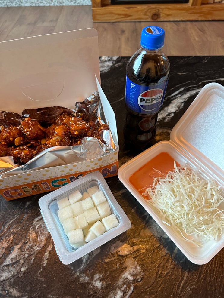  제천 리솜 포레스트 배달 맛집 둥지치킨 / 닭강정 내돈내산 후기