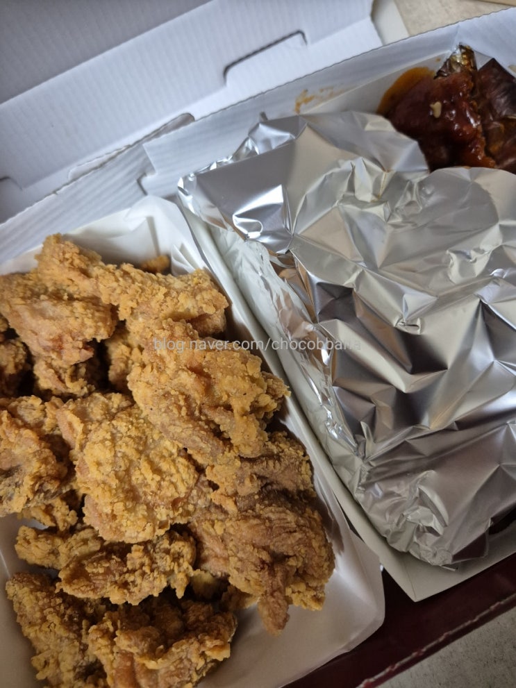  투홀릭치킨 양념 후라이드 반반치킨 시켜먹기 양재시민의숲 양재꽃시장 부근 치킨집