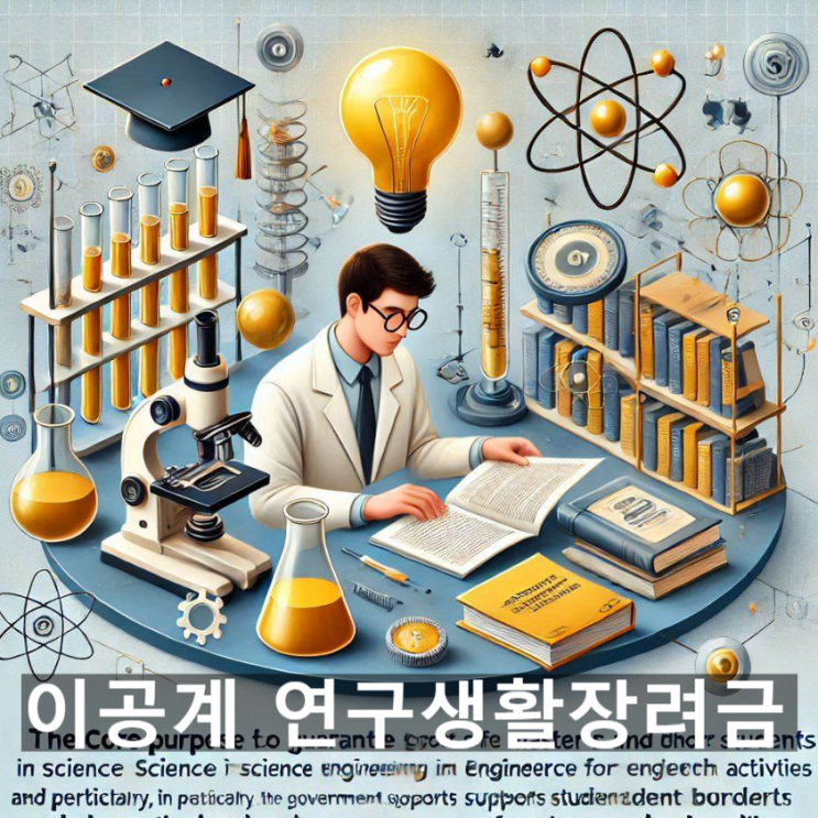  '이공계 연구생활장려금'이란? 개념과 취지, 지원 내용, 참여 대학 및 학생들의 자격요건, 정책 기대효과