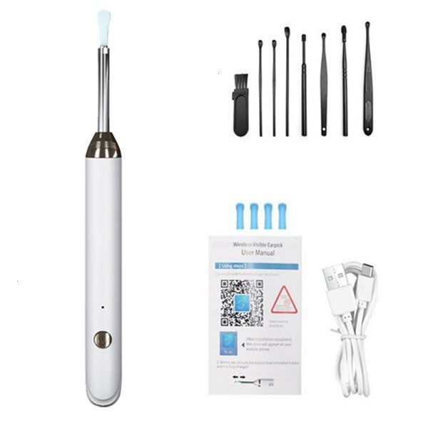  FONOW 내시경 귀이개 무선 LED 조명 1500W 고화질 스마트 카메라 귀이개