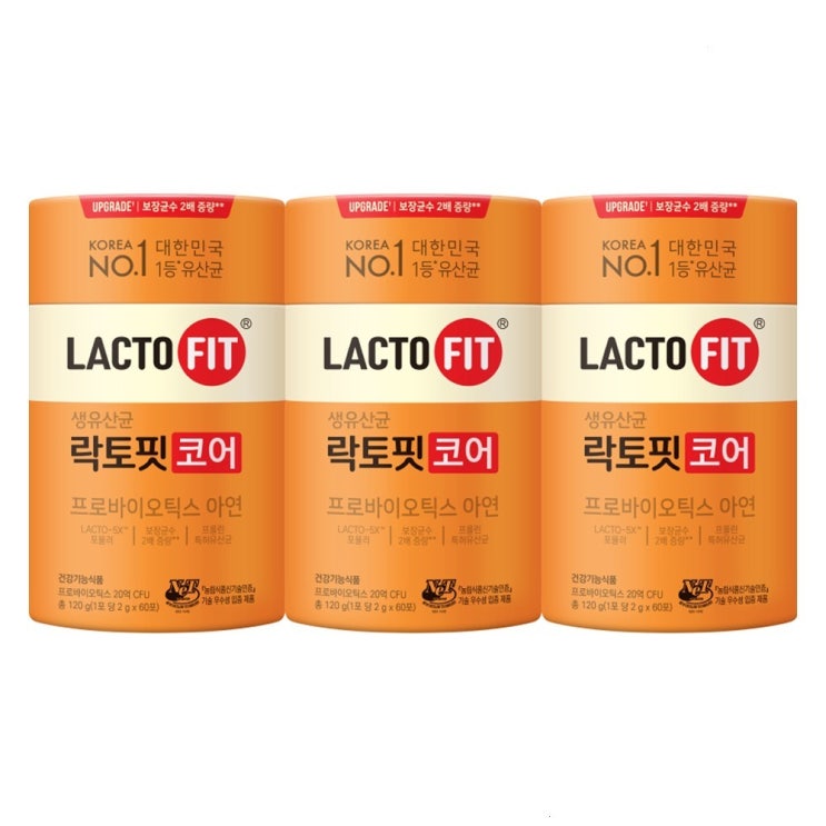  락토핏 종근당건강 코어 유산균 60p, 120g, 3개