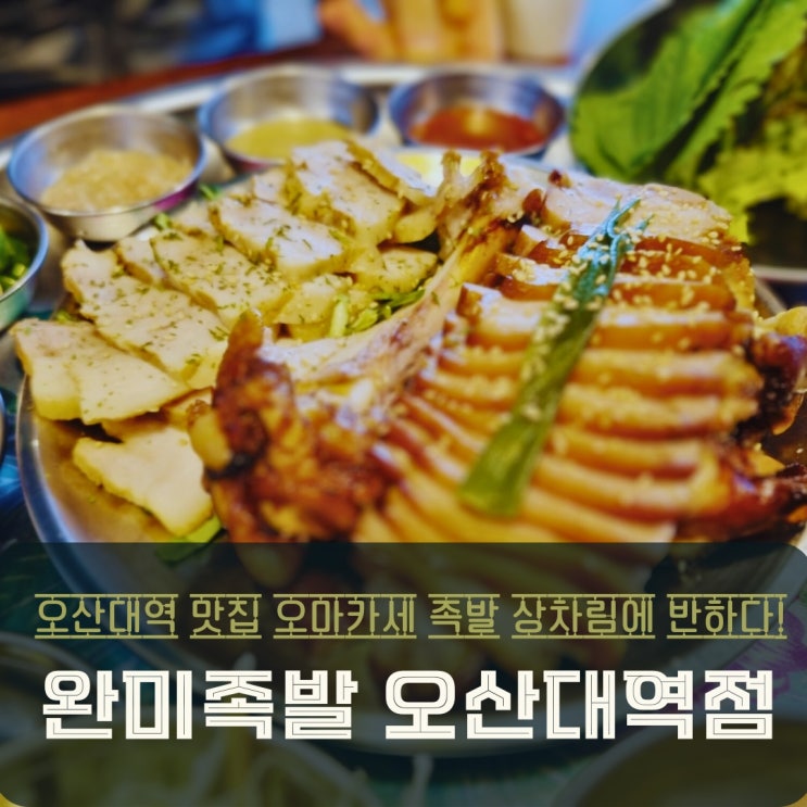  오산대역 수청동 맛집 완미족발 오마카세