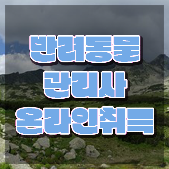  반려동물종합관리사 , 반려동물관리사 자격증 비용없이 온라인으로 합격한 전략 및 무료수강 혜택