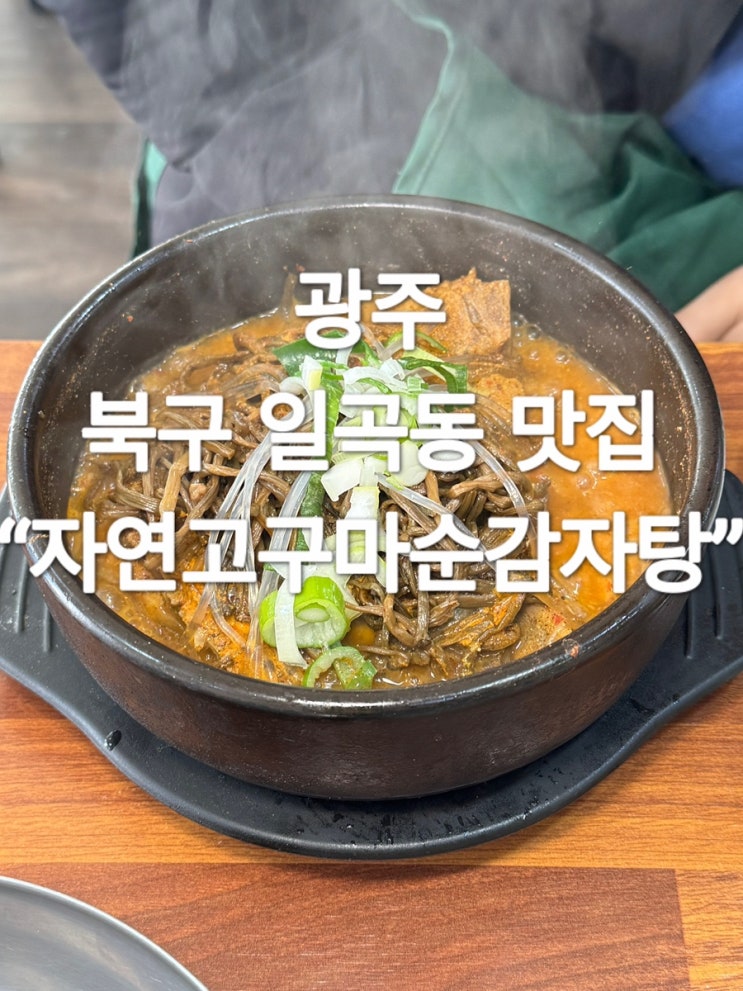  광주 북구 일곡동 맛집 “자연고구마순감자탕”
