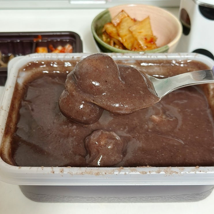  12월 동짓날을 맞아 본죽&비빔밥 송파석촌점에서 단팥죽 네이버 주문으로 포장해서 먹게 된 리뷰.