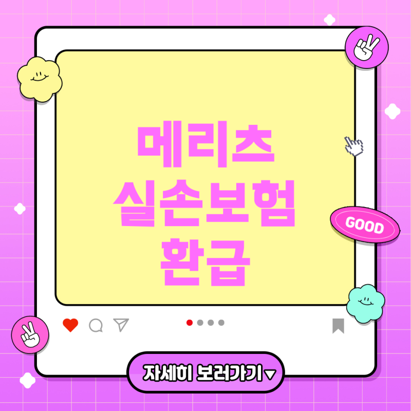 메리츠화재 실손의료보험 보장 내용과 환급 비율