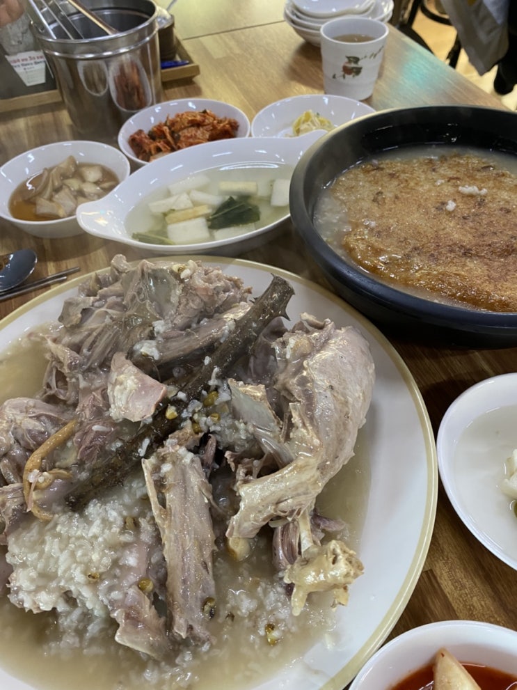  소문난 군산 누룽지백숙 맛집 개정면 뜨락 오리누룽지백숙으로 엄마랑 몸보신 평일점심특선 군산 푸르던 근처맛집