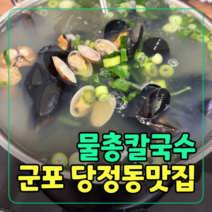  [군포] 당정동맛집 추천! 물총칼국수의 진한 국물부터 김치까지 완벽 조합