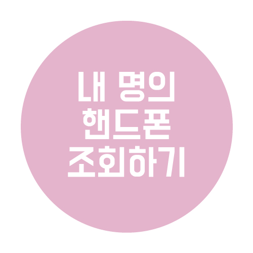  내 명의 핸드폰 조회하는 방법(Feat.명의도용방지)