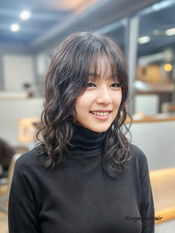  "특별한 날을 빛내줄 중단발 굵은 히피펌, 대구 수창동 킹스톤헤어"