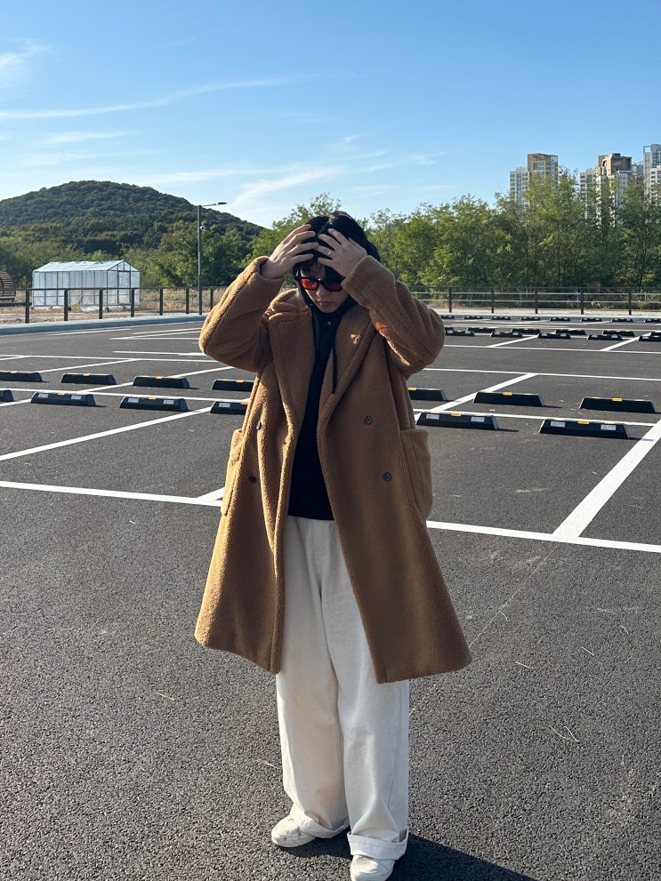  남자 양털자켓 테디베어 코트 코디 :)