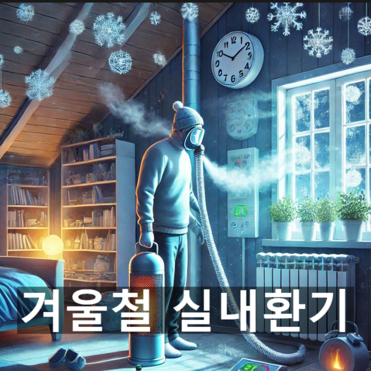  겨울철 한파에 추워도 실내 환기는 주기적으로 해야 (필요성, 신체 관련 문제, 적절한 환기주기 등)
