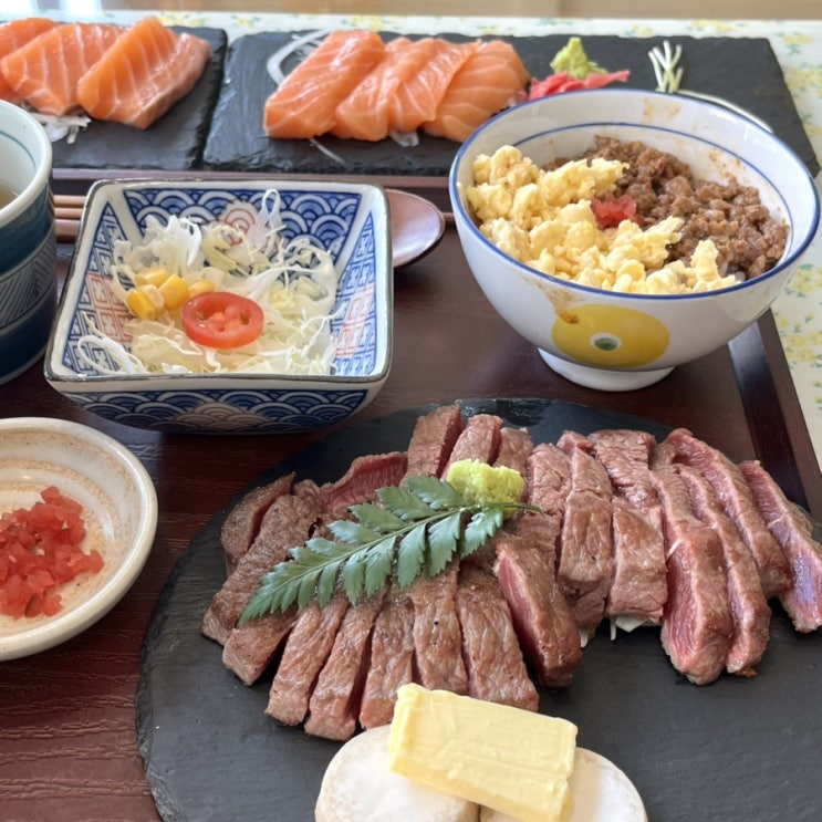  화성 융건릉 봉담맛집 신동랩 화성봉담점 스테이크 화로구이 연어사시미 솔직후기