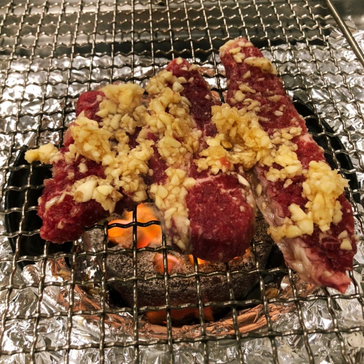  인천대입구역 맛집 송도 우정소갈비 마늘 듬뿍 소고기
