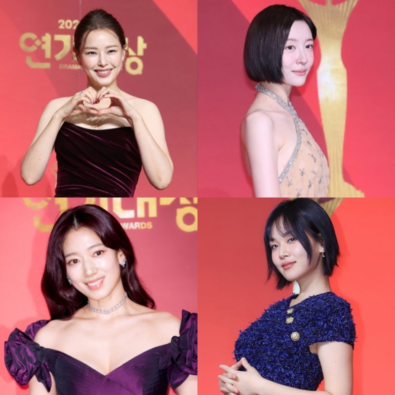 2024 SBS 연기대상 레드카펫 이하늬&박지현&박신혜&비비(김서형) 드레스