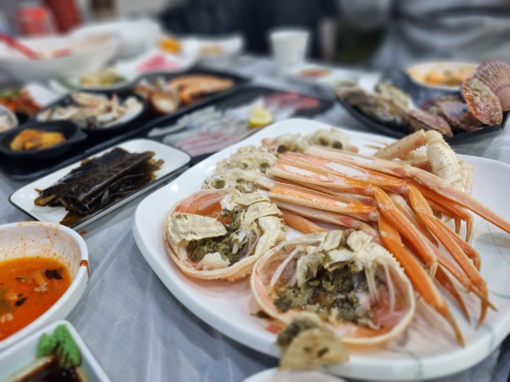  [포항 맛집] 스끼다시 끝판왕! 가성비 좋은 죽도시장횟집 동남회식당의 대게 코스 맛보기