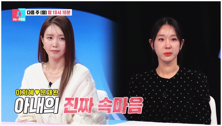  이지혜 문재완 동상이몽2 셋째 시험관시술 부부상담 채정안 이현이 태리 엘리 세무사 통금 육아 부부갈등 48세