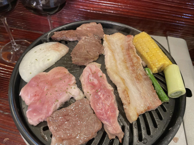  [가족여행리뷰] 판교 중 최고의 소고기 무한리필 식사!
