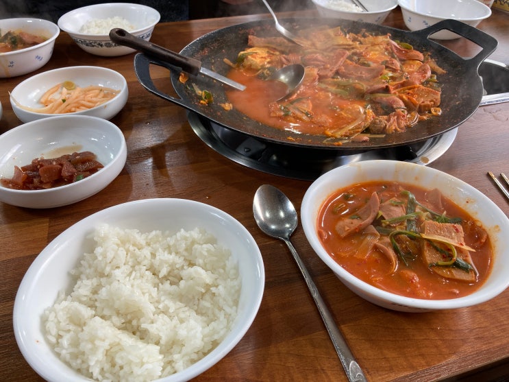  청주 상당구 금천동 맛집리스트 최고의 송탄부대찌개 푸짐한 점심 추천