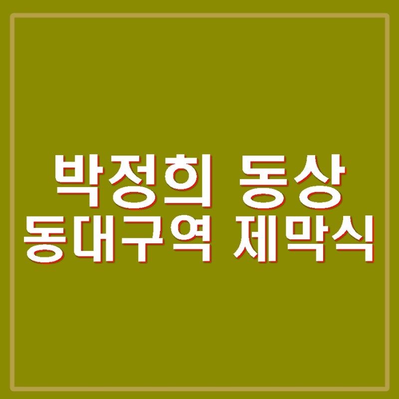 박정희 동상 동대구역 광장 공개 홍준표 제막식 참석 시민단체 야당 철거 요구
