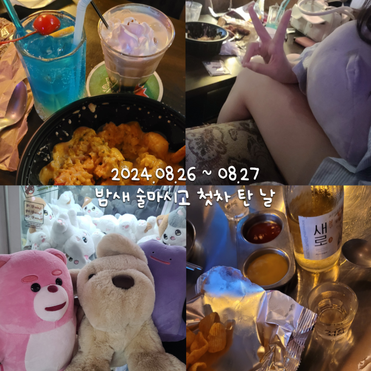  8월일상 5 :: 인생 처음으로 밤새 술마시고 첫차 탄 날