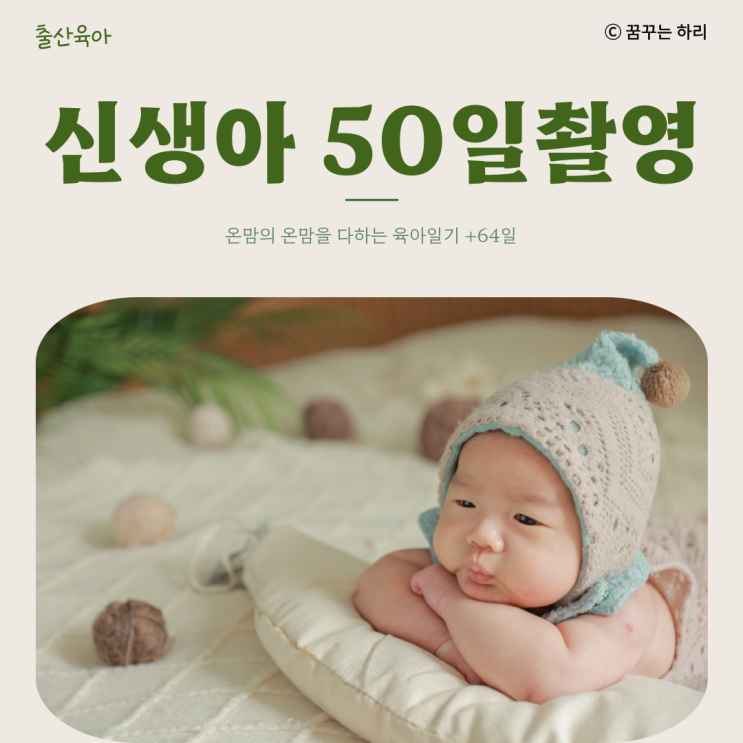  온맘의 육아일기 D+64일 10주차 수유텀 수면시간 신생아 50일 촬영 준비사항 베이비파스텔사하