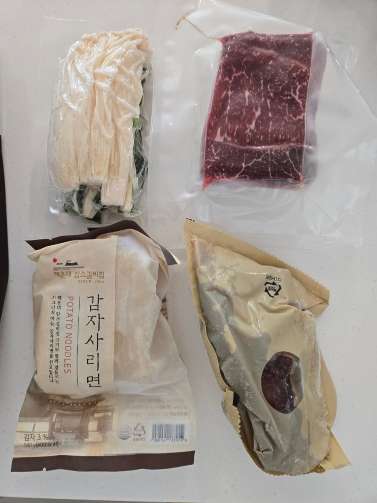  해운대 암소갈비 밀키트 (컬리)