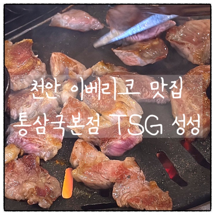  [천안] 성성호수공원 고기 맛집, 통삼국