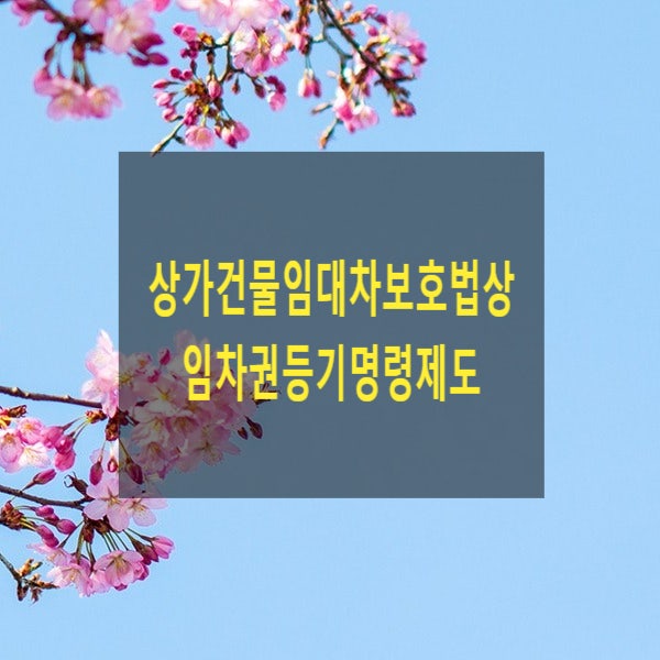  상가건물 임대차기간이 종료하였으나 보증금을 돌려 받지 못하는 경우 보증금의 우선변제권 확보 방법(상가건물임대차보호법상 임차권등기명령제도)
